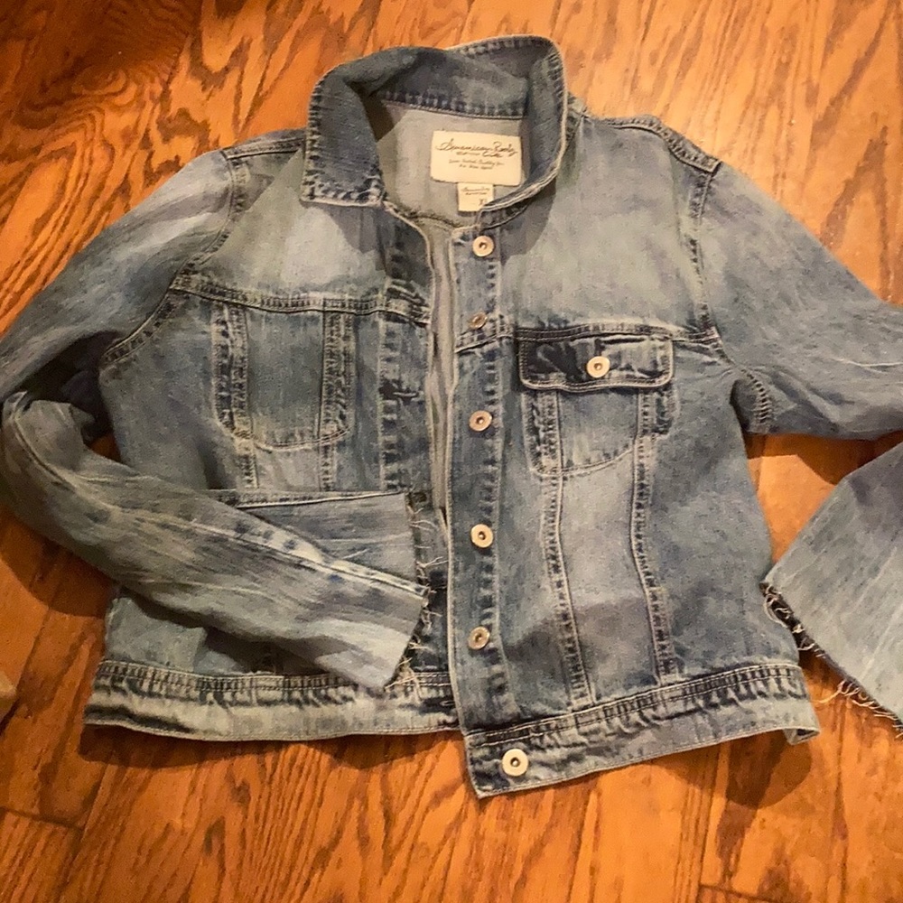 Crop top jeans jacket